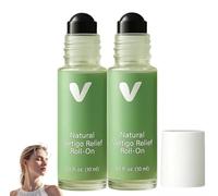 Vertigo Ease Roll On, 10 ml Natural Vertigo and Nausea Relief Roll-On, Dizzy Relief for Daily Care, Natural Ingredients Quickly Relieve Dizziness, Vertigos Reliefs, Rebalance Body (2PC)