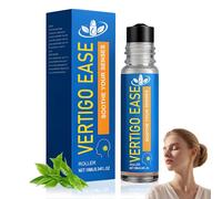 Vertigo Relief Roll-On, Natural Oil Rollerball for Daily Aroma Care, Portable Travel Roll On, 10ml Non Greasy Pocket Size - Fresh Herbal Scent for Commute Work Home and Travel (1 PC)