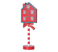 Vertikale Außenschilder, weihnachtliches LED-Gartenlicht, gemütliches Licht, Lampe, Stoppschild, Einzigartigkeit, Stoppschild Weihnachten für Terrasse, Hof, Feiertagsstimmung, Hof, Erhöhung der Sicher