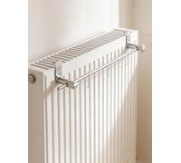 Vertile Over Radiator Shelf & Double Clothes Drying Rack No Drill Needed for Home Office & MultiRoom Use Compact 40cm/16in Single Bar Design