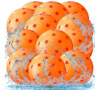 Vertintong 12 Pcs Beach Balls Bulk 12 Inch Inflatable Beach Balls Pool Party Decorations for Birthday Party Favors, Summer Swimming Pool Toys Game Gift Supplies(Red Stars)