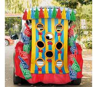 Vertintong 15 Pcs Halloween Trunk or Treat Car Decorations Kit Sports Theme Trunk-or-treat Toss Game Bright Color School Spirit #1 Hands Cutout Car Archway Garage Door Decoration for Halloween Party