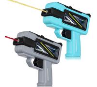 Vertintong 2 Pcs Alcohol Shot Gun Gift, 4 oz Beverage Shooter Shot Glass Adult Beverage Shooter Beer Gun for White Elephant Bachelor Party, Long Range Stream for Party(Gray, Blue)