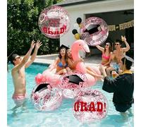 Vertintong Burgundy Red 10 Pcs 16 Inch Graduation Inflatable Beach Balls Activities Congrats Grad Beach Ball Congrats Grad Sign Bulk for Class of 2026 Swimming Pool Graduation Party Supplies Favors