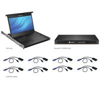 Vertiv Avocent LCD Local Rack Access Console. 8P KVM. 8 CABLES. USB KB