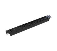 Vertiv PowerGo Basic (Standard) Rack Power Distribution Unit | rPDU | 1U | 230V | 16A | 9 Manual Lock IEC C13 | 3.6kW | German Schuko inlet | EP0G81A0