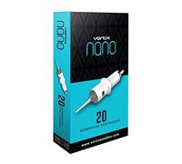 Vertix - Nano Membrane Cartridge Needles - 7 Round Shader - 0.25mm Medium Taper - Maximize Ink Flow & Saturation - For PMU Permanent Makeup Application Tattooing & Microblading (20 Count)