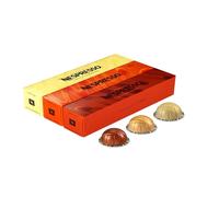 Vertuo line Flavored Assortment. Caramel, Vanilla and Hazelnut Total of 30 capsules for Nespresso