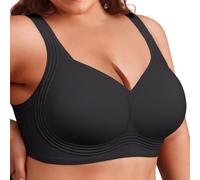 Vertvie Wireless Jelly Bras for Women Seamless Full Support Plus Size | Full Coverage, Support & Lift, Push Up, Comfort, Non Wired, Back Smoothing, Everyday T-Shirt, Older Women, Padded Bralettes