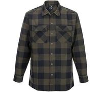 Vertx Last Line Mens Long Sleeve Plaid Flannel Tactical Shirt with Pockets Built for Concealed Carry, CCW, Outdoor, Overlanding, and Daily Wear, Marshland Plaid Medium
