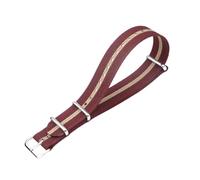 Veruying 16/18/19/20/22/24mm One-Piece Waterproof Nylon Watch Strap Replacement, Light Khaki, 18mm