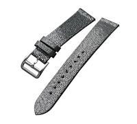 Veruying 18/19/20/21/22mm Simulated Pearl Fish Skin Grain Cowhide Watch Strap with Quick Release Spring Bar
