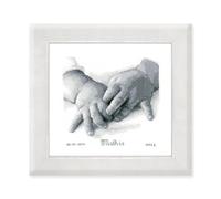 Vervaco 1-Piece Baby Hands, Black and White