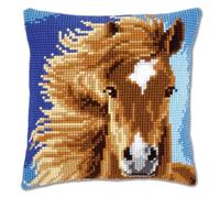 Vervaco 1-Piece Cushion Horse, Brown