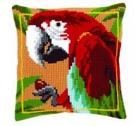 Vervaco 1-Piece Cushion Macaw, Red
