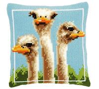 Vervaco 1-Piece Cushion Ostriches