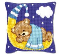 Vervaco 1-Piece Cushion Teddy, Blue