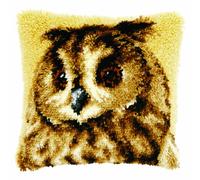 Vervaco Latch Hook Cushion Brown Owl 1-Piece