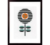 Vervaco Abstract Flower, Polyester Cotton, Multi-Colour, 14 x 25 cm