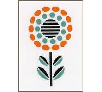 Vervaco Abstract Flower, Polyester Cotton, Multi-Colour, 40 x 2 x 20 cm