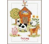 Vervaco At the Farm Counted Cross Stitch, Multi-Colour