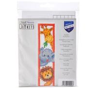 Vervaco B/MARK ZOO ANIMALS - Counted Cross Stitch Kit: Bookmark: Zoo Animals Vervaco Multicolor