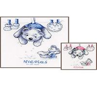 Vervaco Counted Cross Stitch Kit Baby Laundry – Multi-Colour