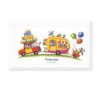 Vervaco Birth Record Caravan Trip Counted Cross Stitch, Multi-Colour