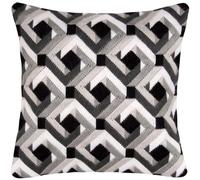 Vervaco Black and White Long Stitch Cushion, Multi-Colour