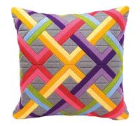 Vervaco Bold Geometric Style Long Stitch Cushion Kit 1, Multi-Colour