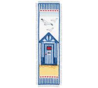 Vervaco Bookmark Beach Hut Counted Cross Stitch Kit, Multi-Colour
