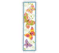 Vervaco Bookmark Butterflies I Counted Cross Stitch Kit, Multi-Colour