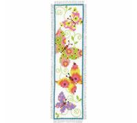 Vervaco Bookmark Butterflies I Counted Cross Stitch Kit, Multi-Colour