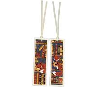 Vervaco Bookmark Cross Stitch Embroidery Kits Counted Cross Stitch Foxes in Bookshelf 2 Pieces DIY Set Adult Embroidery Reading Accessories Gift Counted Pattern Pack Approx. 6 x 20 cm Embroidery Kit