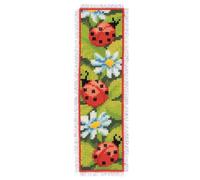 Vervaco Bookmark Ladybirds Counted Cross Stitch Kit, Multi-Colour