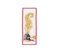 Vervaco Bookmark Quill and Ink Counted Cross Stitch Kit, Multi-Colour