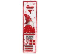 Vervaco Bookmark Set of 2 Gnome Counted Counted Cross Stitch Kit, Cotton, Multicoloured, 6 x 20 x 1 cm Set of 2 Units