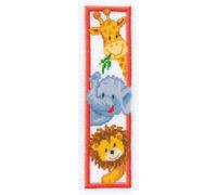 Vervaco Counted Cross Stitch Kit – Zoo Animals Bookmark – Multi-colour