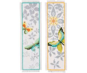 Vervaco Butterfly Bookmarks Counted Cross Stitch Kit, Multi-Colour, Set of 2