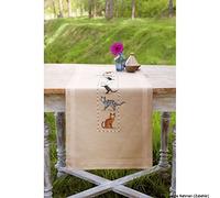 Vervaco "Cats Runner Embroidery, 100 Percent Cotton, Multi-Colour