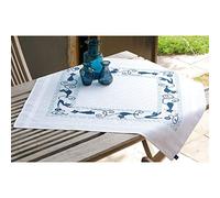 Vervaco "Cheerful Cats Tablecloth Embroidery, 100 Percent Cotton, Multi-Colour