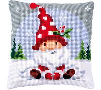 Vervaco Christmas Gnome Cross Stitch Cushion Kit
