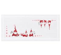 Vervaco "Christmas Gnomes Runner Embroidery, 100 Percent Cotton, Multi-Colour