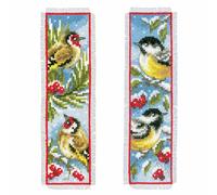Vervaco Counted Cross Stitch Bookmark: Birds in Winter: Set of 2, Other, NA, 6 x 20cm