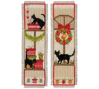 Vervaco Counted Cross Stitch: Bookmark: Christmas Atmosphere: Set of 2, Other, NA, 6 x 20cm