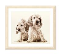 Vervaco Counted Cross Stitch Embroidery Kits DIY Embroidery Pictures r2 Puppies Wall Decoration Handmade Set for Adults Creative Craft Approx. 30 x 26 cm Embroidery Set for Beginners Home Decoration