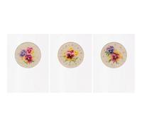 Vervaco Counted Cross Stitch Greeting Cards Kit -Violets Set of 3