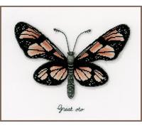 Vervaco Orange Butterfly, Polyester Cotton, Multi-Colour, 40 x 2 x 20 cm