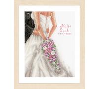 Vervaco Counted Cross Stitch Kit 9.2"X11.6"-Wedding Couple (14 Count)