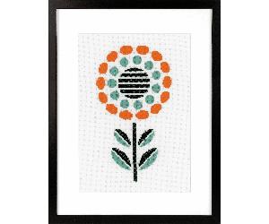 Vervaco Counted Cross Stitch Kit: Abstract Flower